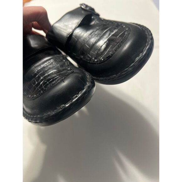 Clarks Womens Black Leather Slip-On Mules 8 - Picture 8 of 11